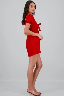 Shasa Puff Sleeve Sweetheart Neck Mini Dress