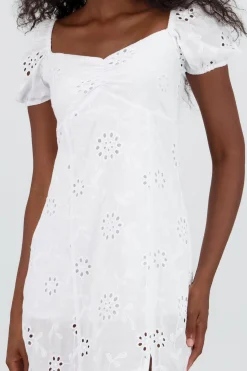 Shasa Puff Sleeves Midi Dress