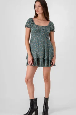 Shasa Puff Slevee Mini Dress