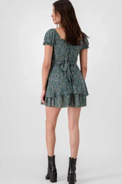 Shasa Puff Slevee Mini Dress