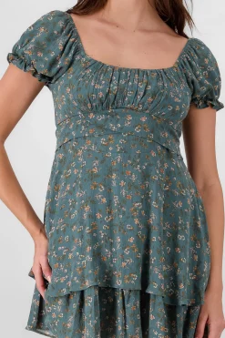 Shasa Puff Slevee Mini Dress