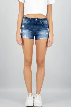 Shasa Raw Cut Distressed Shorts