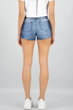 Shasa Raw Cut Distressed Shorts