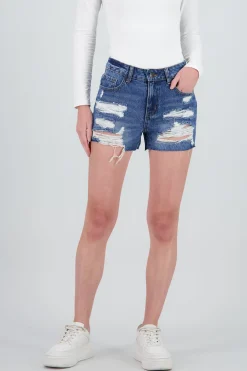 Shasa Raw Hem Destruction Shorts