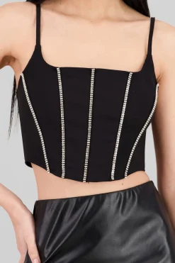 Shasa Rhinestones and Boning Corset