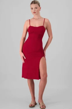 Shasa Rib Bustier Maxi Dress