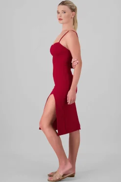Shasa Rib Bustier Maxi Dress