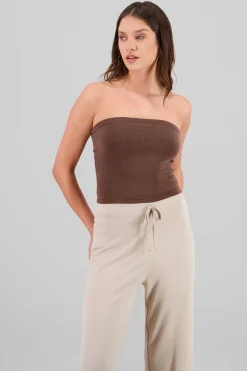 Shasa Ribbed Bandeau Top