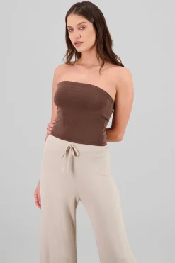 Shasa Ribbed Bandeau Top