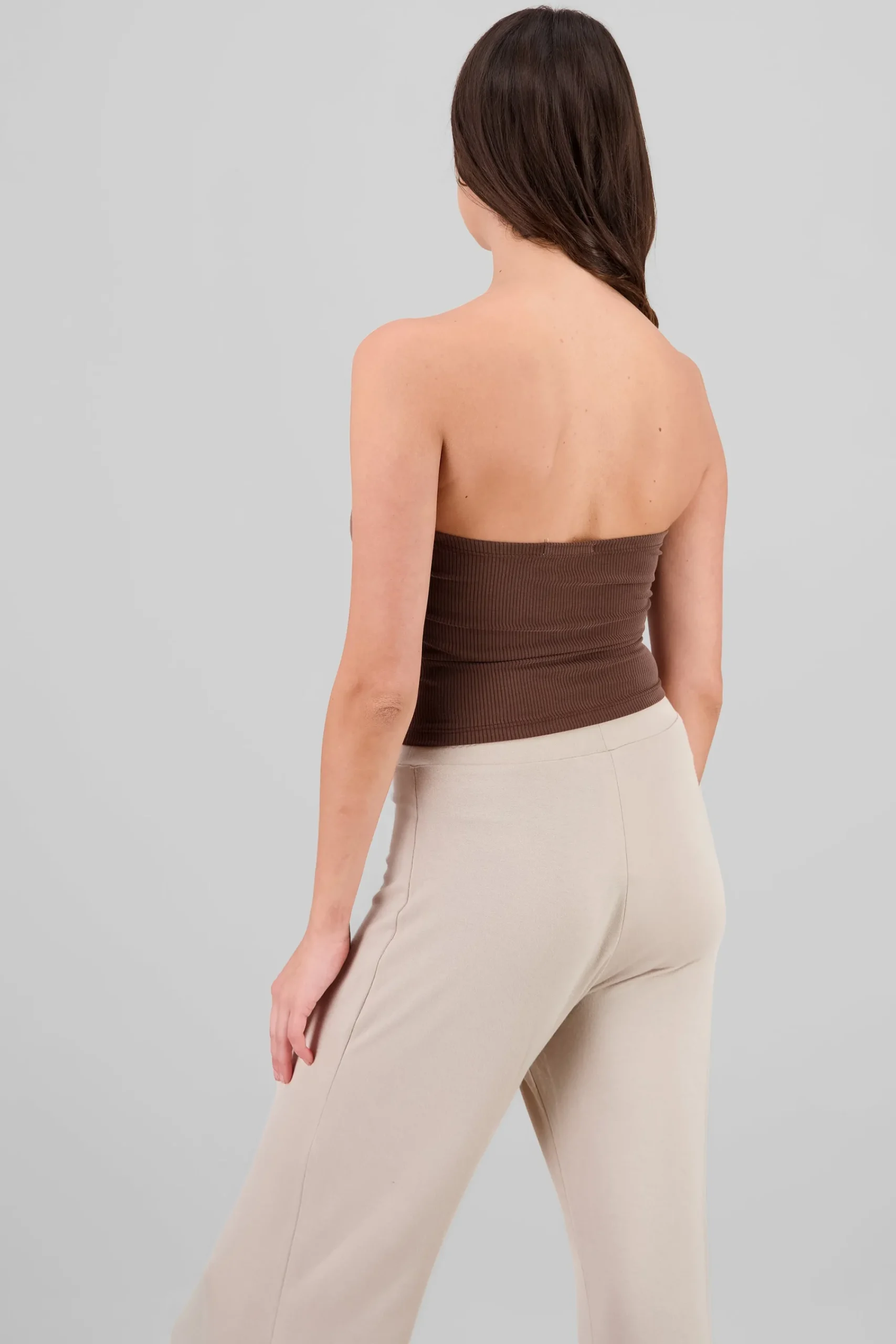 Shasa Ribbed Bandeau Top