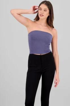 Shasa Ribbed Bandeau Top