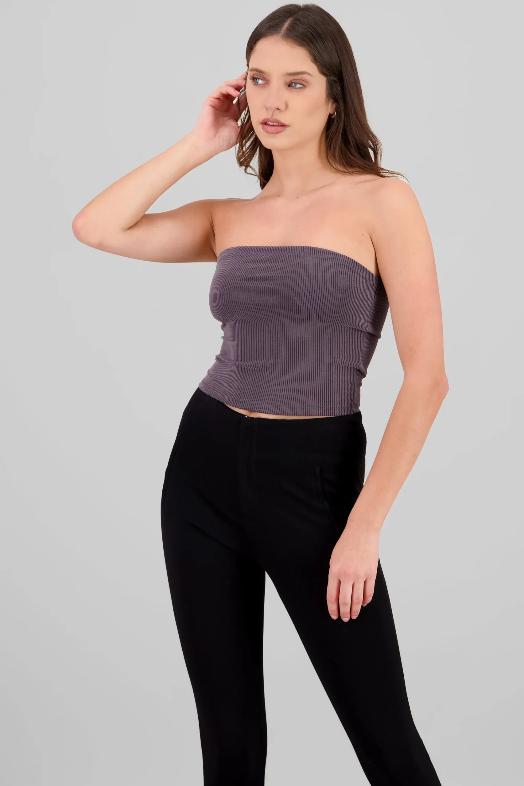 Shasa Ribbed Bandeau Top