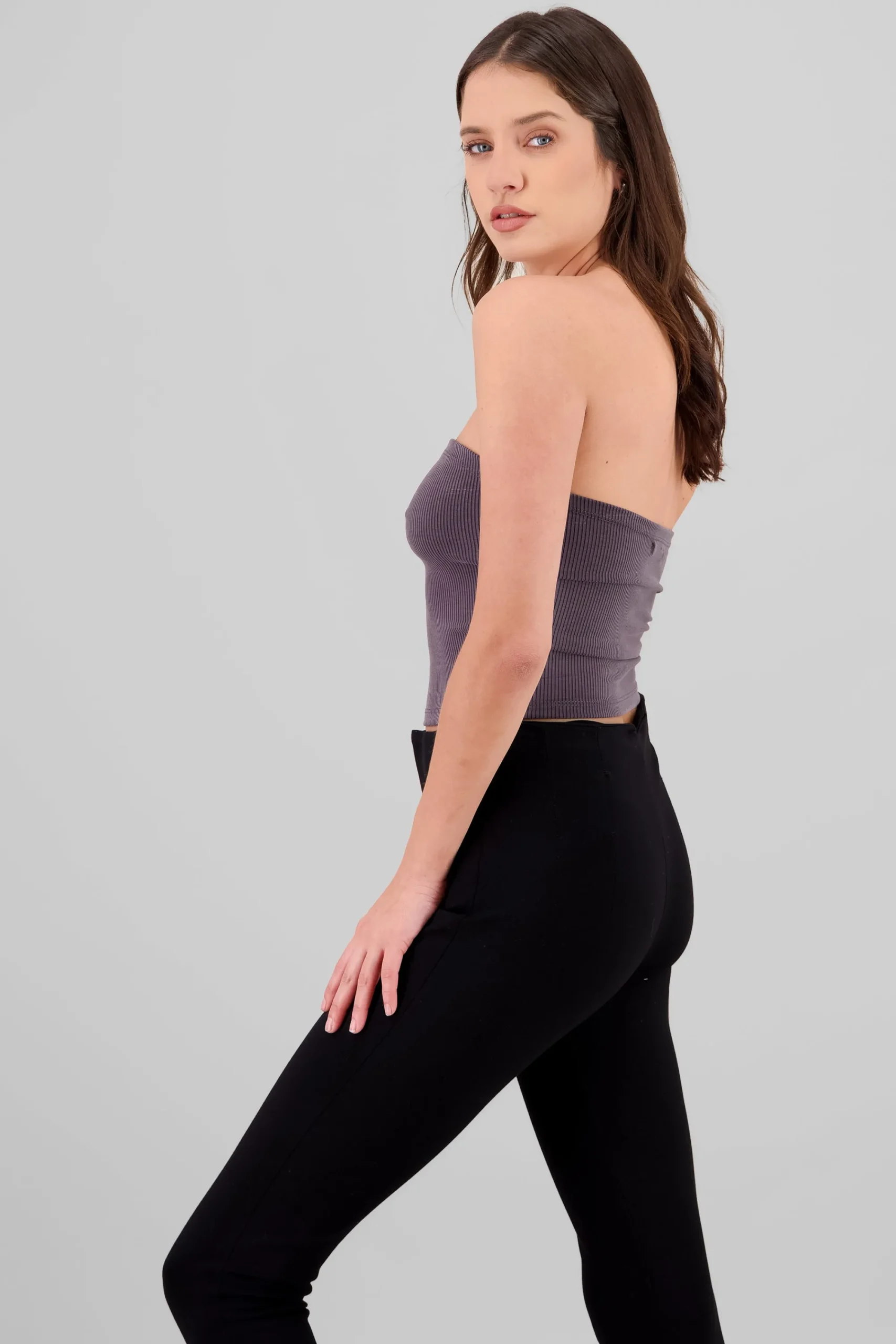 Shasa Ribbed Bandeau Top