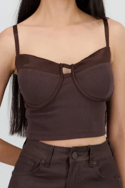 Shasa Ribbed Bustier Corset