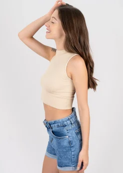 Shasa Ribbed Crop Top