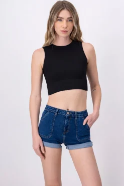 Shasa Ribbed Crop Top