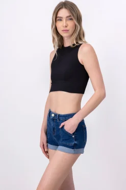 Shasa Ribbed Crop Top