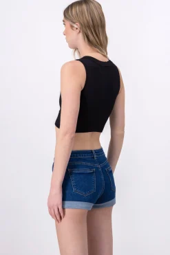 Shasa Ribbed Crop Top