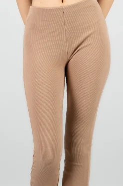 Shasa Ribbed Flared Leggings