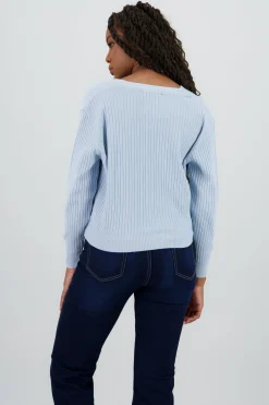 Shasa Ribbed Knit Buttoned Cardigan