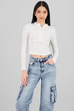 Shasa Ribbed Long Sleeve Top