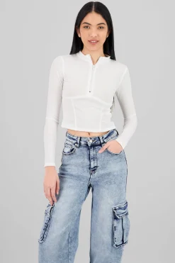 Shasa Ribbed Long Sleeve Top