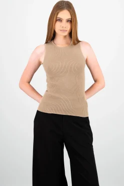 Shasa Ribbed Long Top