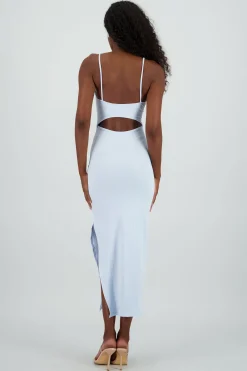 Shasa Ribbed Midi Dress with Cups