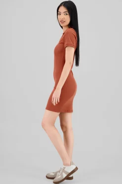 Shasa Ribbed Polo Mini Dress
