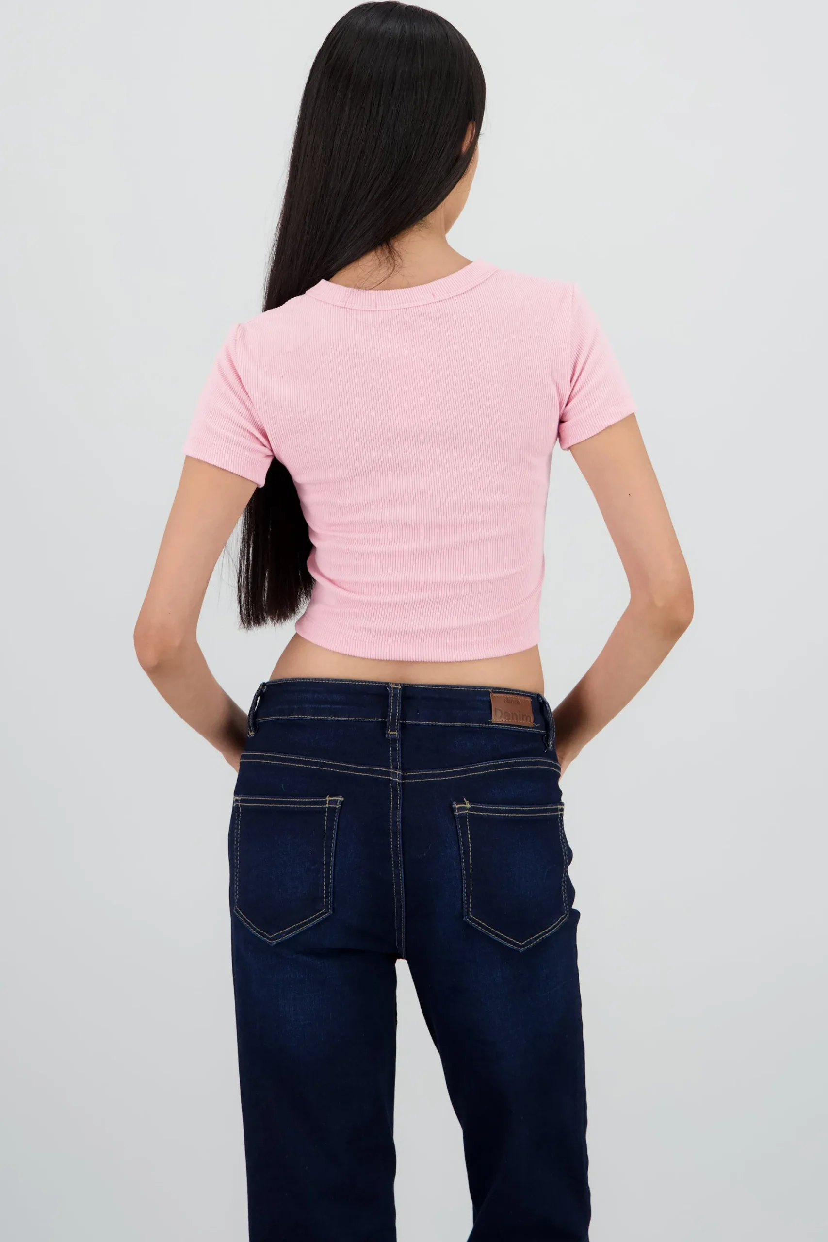 Shasa Ribbed Short Sleeve Top