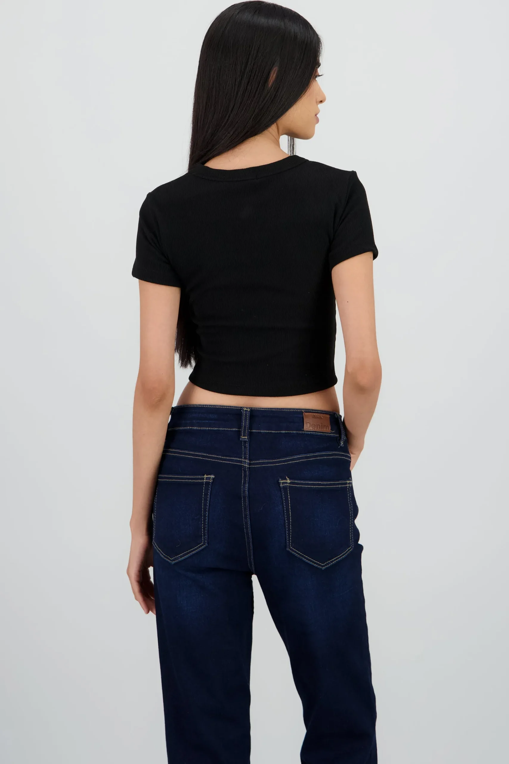 Shasa Ribbed Short Sleeve Top
