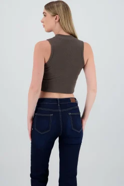 Shasa Ribbed Sleeveless Top