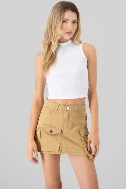 Shasa Ribbed Sleeveless Top