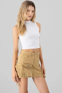 Shasa Ribbed Sleeveless Top