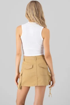 Shasa Ribbed Sleeveless Top