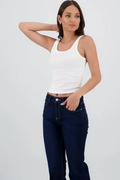 Shasa Ribbed Strap Top