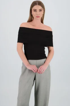 Shasa Ribbed Strapless Top