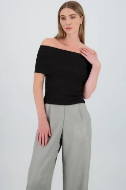 Shasa Ribbed Strapless Top