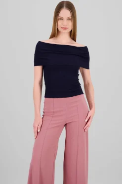 Shasa Ribbed Strapless Top