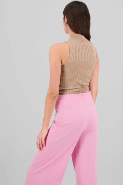 Shasa Ribbed Turtleneck Top