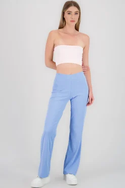 Shasa Ribbed Wide Leg Pants