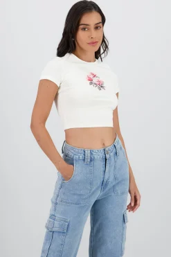 Shasa Rose Print Top
