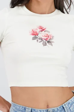 Shasa Rose Print Top