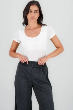 Shasa Round Neck Short Sleeve Bodysuit