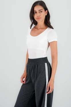 Shasa Round Neck Short Sleeve Bodysuit