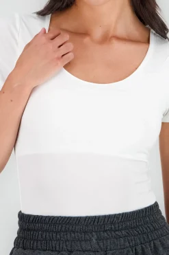Shasa Round Neck Short Sleeve Bodysuit