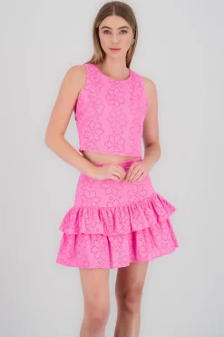 Shasa Round Neck Sleeveless Top