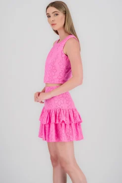 Shasa Round Neck Sleeveless Top