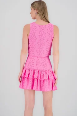 Shasa Round Neck Sleeveless Top