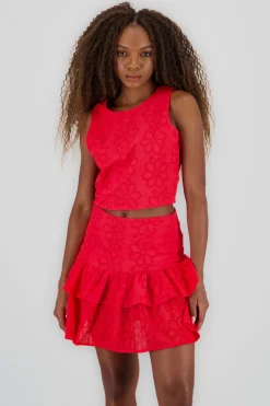Shasa Round Neck Sleeveless Top